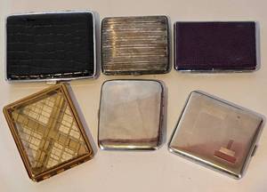 lot 111 image: Unique Vintage Cigarette Case Collection
