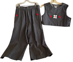 lot 223 image: Vintage Two Piece Girls Size 8 Vest and Pants
