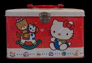 lot 255 image: Vintage Hello Kitty Tin Box