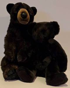 lot 286 image: Pair of Cuddly Black Bears