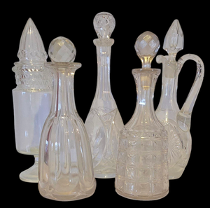 lot 292 image: Stunning Collection of CrystalGlass Decanters