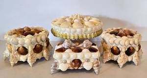 lot 307 image: Hand-Crafted Shell-Embellished Boxes