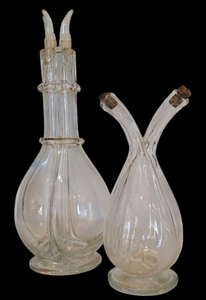 lot 314 image: Pair of Multi-Spouted Vintage Decanters