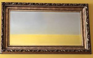 lot 318 image: Large Painted Wood Wall Mirror