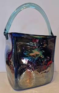 lot 324 image: Amazing Iridescent Glass Handbag