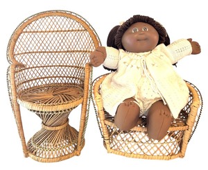 lot 402 image: Vintage Doll Furniture and Cabbage Kid Doll
