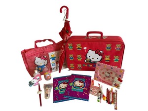 lot 378 image: Vintage Hello Kitty Suitcase, Umbrella, Notebooks, Cup, Watch and More