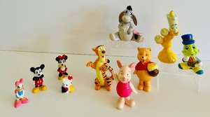 lot 372 image: Beauty And The Beast Figurine, The Beast Lumiere, Winnie the Pooh figurines, Hello Kitty and More