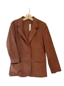 lot 418 image: Ultra Suede Dusty Pink Marshall Rousso Las Vegas Light Jacket  Blazer