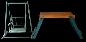 lot 415 image: Doll Furniture including Table and Swing