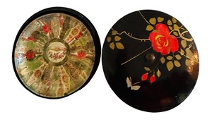lot 360 image: Beautiful Vintage Folk Art Cigar Band Bowl