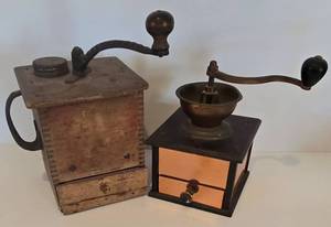 lot 337 image: Pair of Vintage Coffee Grinders