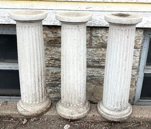 lot 501 image: Three Resin Garden Pillars