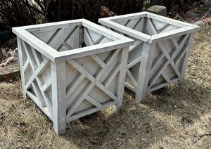 lot 506 image: Two Resin Planter Boxes
