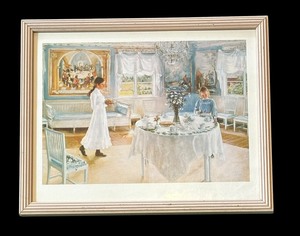 lot 557 image: A Day of Celebration Framed Print by Fanny Brate