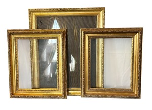 lot 564 image: Three Gold Colored Picture Frames