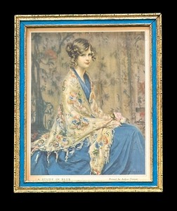 lot 566 image: A Study in Blue Framed Print by Arthur Garratt