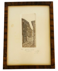 lot 476 image: Two Petite Vintage Etchings