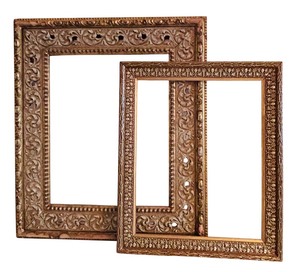 lot 457 image: Two Ornate Picture Frames - No Glass