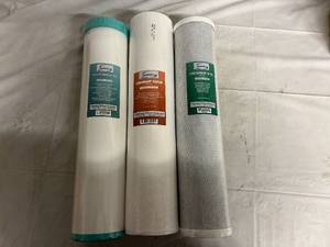 lot 16 image: iSpring F3WGB32BM 4.5 x 20 3-Stage Whole House Water Filter Set