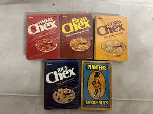 lot 91 image: 5 Custom Playing Card Decks (Chex and Planters)