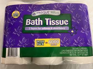 lot 239 image: 2 x 12 Packs of Pasque 2-Ply Bath Tissue