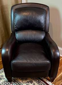 lot 6 image: Arhaus Leather Recliner