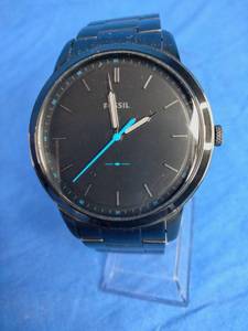 lot 193 image: Fossil Mens The Minimalist Black Stainless Steel Watch