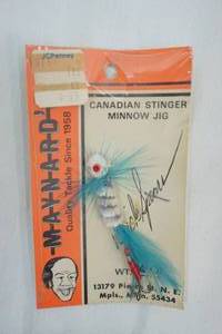 lot 106 image: Vintage Maynards Canadian Stinger Minnow Jig. Mpls., Minn.