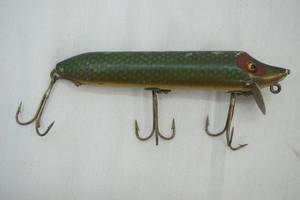 Vintage Heddon Green Scale Vamp Spook Fishing Lure