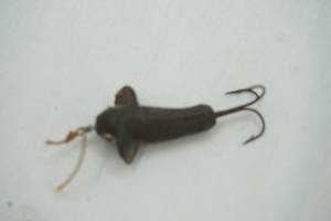 lot 233 image: Vintage Rublex Hard Rubber Devon Minnow Lure