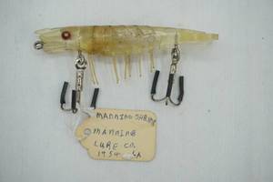 lot 8 image: Vintage fishing lure Manning Shrimp 1954
