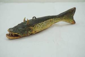 lot 483 image: Vintage Ice spearing decoy