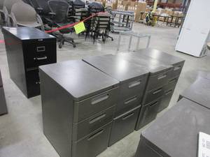 lot 234 image: HERMAN MILLER FILE PEDESTALS