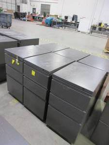 lot 237 image: HERMAN MILLER FILE PEDESTALS