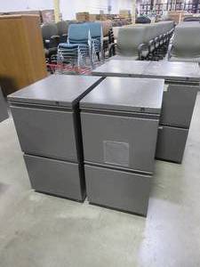 lot 239 image: HERMAN MILLER FILE PEDESTALS