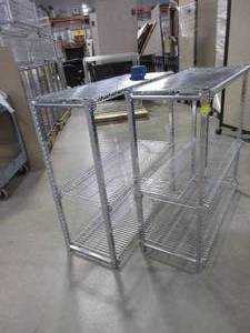 lot 104 image: CARI-ALL HEAVY DUTY WIRE SHELVING UNITS