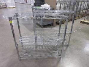 lot 105 image: CARI ALL HEAVY DUTY WIRE SHELVING UNITS