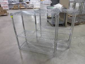 lot 107 image: CARI ALL, HEAVY DUTY, WIRE SHELVING UNITS