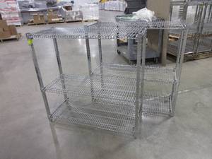 lot 108 image: CARI ALL, HEAVY DUTY, WIRE SHELVING UNITS