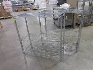 lot 109 image: CARI ALL, HEAVY DUTY, WIRE SHELVING UNITS