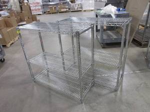 lot 110 image: CARI ALL, HEAVY DUTY, WIRE SHELVING UNITS