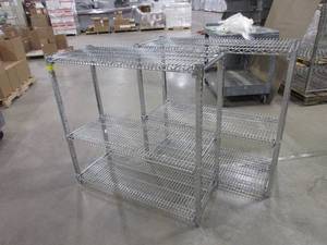 lot 99 image: CARI ALL, HEAVY DUTY, WIRE SHELVING UNITS