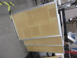 lot 125 image: METAL FRAMED, WALL MOUNT CORK BOARDS