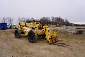2000 Pettibone Model 8036 Telehandler With Work Platform Basket  & Jib
