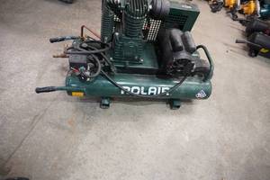 lot 8 image: RolAir Model 1175088 Contractors Wheel Barrow Style Air Compressor