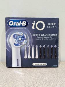 lot 8 image: NEW 9PK. OF ORAL-B IO DEEP CLEAN REPLACEMENT BRUSH HEADS