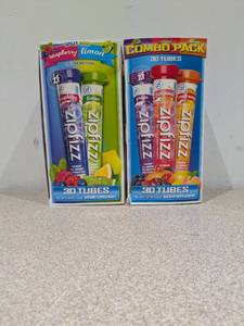 lot 28 image: 2 NEW ZIP FIZZ ASSORTED FLAVORS VITAMINS ENERGY HYDRATION (30PK.)