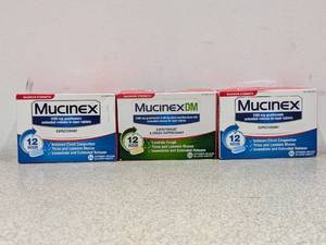 lot 32 image: 3 BOXES OF MUCINEX