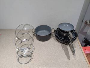lot 61 image: GREEN PAN 11PC COOKWARE SET (7 POTSPANS  4 LIDS)
